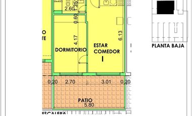 Oficina en venta en Barrio  Martin, Rosario c/ patio!