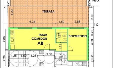 Oficina en venta en Barrio  Martin, Rosario c/ patio!