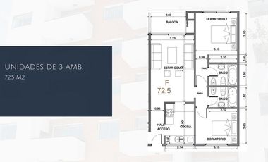 Venta departamento 2 ambientes tigre centro