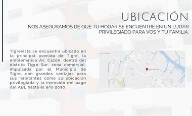Venta departamento 2 ambientes tigre centro