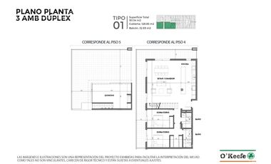 Departamento en 2 plantas en venta 3 ambientes - En Pozo - Sensum Quilmes Condominio   Resort.
