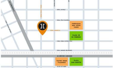 Departamento tres ambientes en venta en Ituzaingó Norte