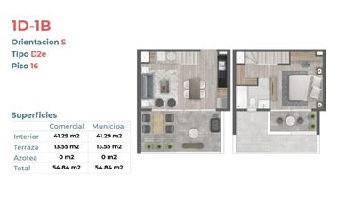 SIN COMISION - 1D+1B EN MACUL