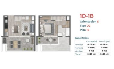 SIN COMISION - 1D+1B EN MACUL
