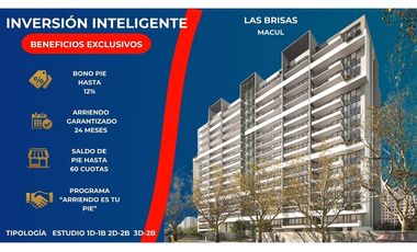 SIN COMISION - 1D+1B EN MACUL