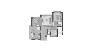 2 Pisos de 3D y 4B - Con Piscina