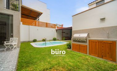 HERMOSA Y MODERNA CASA EN VENTA CON 3 DORM Y PISCINA EN SURCO