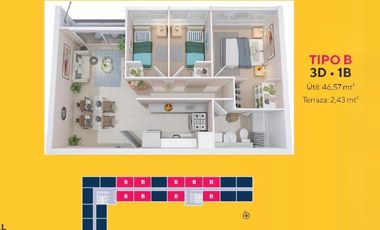 Departamento en venta  en TEMUCO