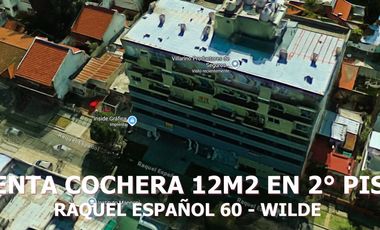 VENTA COCHERA EN 2° PISO WILDE CENTRO