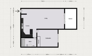 2 Amb con Balcón y Amenities en San Martín
