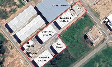 1.500 m2 Depósito en  Alquiler a Estrenar
