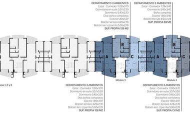 AYRES DE MAR CARILÓ - 2 AMBIENTES  C/ BALCON DE POZO. ENTREGA DICIEMBRE 2026