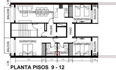 Departamento de un dormitorio exelente ubicacion