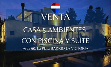CASA EN VENTA AREA 60 5 AMB BARRIO LA VICTORIA