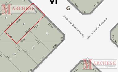 Terreno de 234m2 en Mar del Plata Punta Mogotes en venta