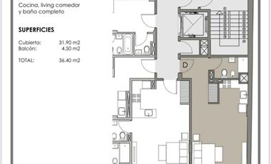 Venta Dpto. 1 ambiente con balcón, Saavedra