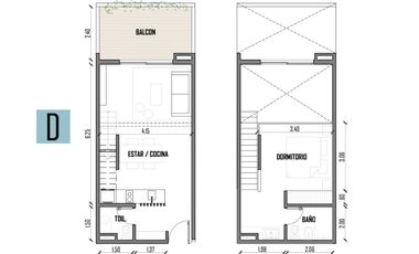 VENTA DEPTO - DUPLEX 2 AMB. EN AYRES DE MAYO - VILLA DE MAYO - DON TORCUATO.