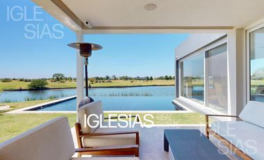 Casa en venta y alquiler, vista al lago en Los Castores, Nordelta