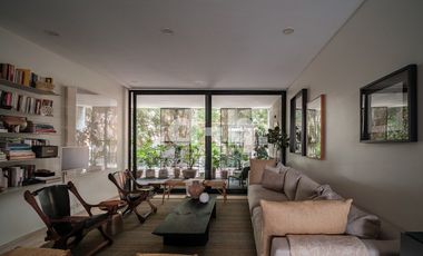 Departamento con terraza y balcón Roma Norte