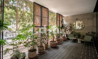 Departamento con terraza y balcón Roma Norte