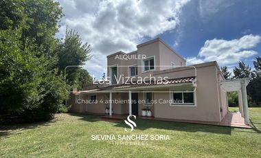 CHACRA 4 AMBIENTES EN ALQUILER  LAS VIZCACHAS, LOS CARDALES
