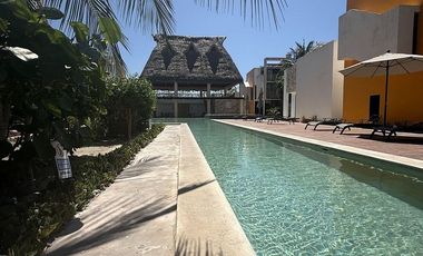 EN VENTA, AMUEBLADA Y CON PANELES SOLARES en Telchac  Puerto.