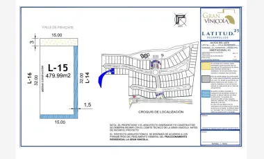 Fraccionamiento La Gran Vinícola TERRENO EN VENTA