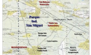 Terreno en Venta Parque Industrial Huejotzingo