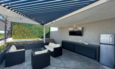 DEPARTAMENTO EN RENTA (MOD. B), ALBERCA, ROOF GARDEN. CARMEN, CAMPECHE.