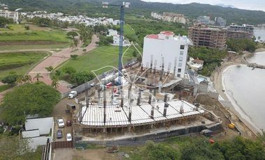 DEPARTAMENTO EN PREVENTA FRENTE A LA PLAYA EN LA CRUZ DE HUANACAXTLE RIVIERA NAY
