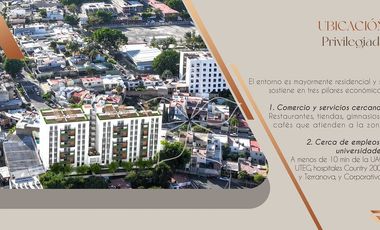 DEPARTAMENTO EN PREVENTA EN LOMAS DEL COUNTRY, GUADALAJARA