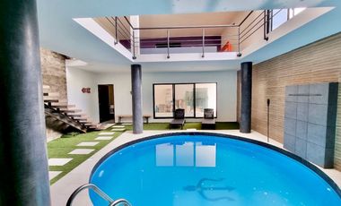 Casa Semi Amueblada de 3 Habitaciones con alberca y jardin con vigilancia