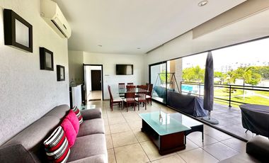 Departamento amueblado en renta en Paraiso Country Club