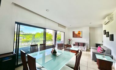 Departamento amueblado en renta en Paraiso Country Club