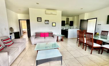 Departamento amueblado en renta en Paraiso Country Club