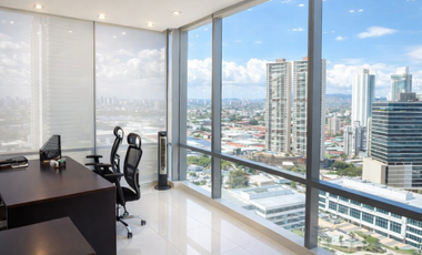 Move-in ready office at Prime Time Tower in Costa del Este