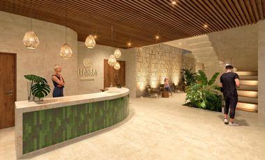 En venta departamento beach front en Mahahual de 2 habitaciones con piscina y pet-frendly