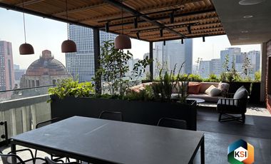Departamento en nivel alto con vista a Reforma y excelente valor en Tabacalera