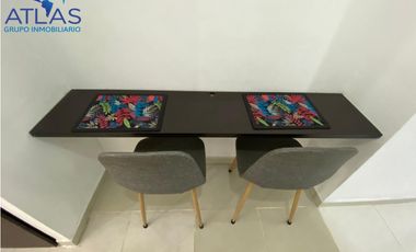 ARRIENDO  APARTAESTUDIO AMOBLADO ANTONIA SANTOS BUCARAMANGA COD:495