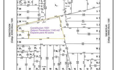 Venta Galpon/Cochera para 40 Autos 1140 m2