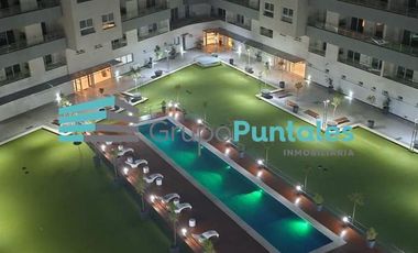 Departamento monoambiente en Canning Center Apto Profesional 33 m2 mas patio. Cochera opcional