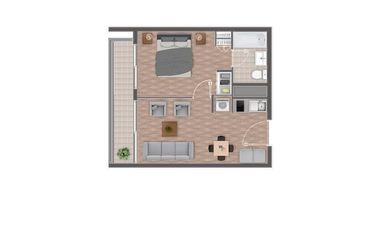 Departamento en Arriendo en A 9 minutos del Metro Cerrillos