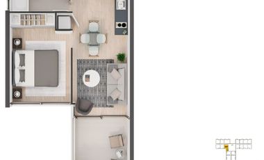 VENTA Departamento nuevo en metro Cerrillos
