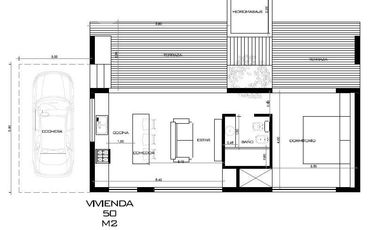 VENTA TINY HOUSE 50 M² UN DORMITORIO MAS TERRAZA EXCLUSIVA EN VALLE DE UCO, MENDOZA
