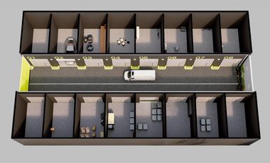 Store center con depósitos o galpones logísticos en Fisherton