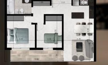 Departamento de 2 dormitorios en Venta en La plata