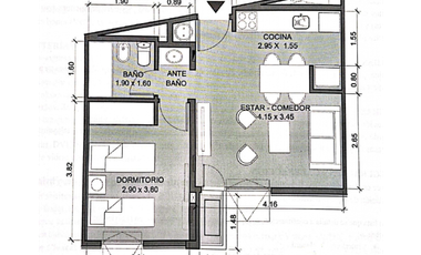 ALQUILO DEPARTAMENTO A ESTRENAR OPERA PLAZA - 1 DORMITORIO