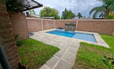 Casa en Caima, 2 dorm, quincho, pileta, bajada río