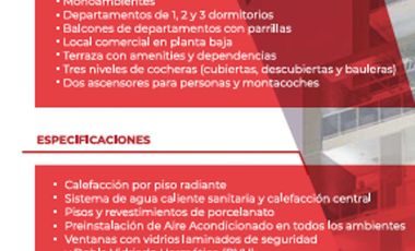 VENTA DEPARTAMENTO 1 DORMITORIO