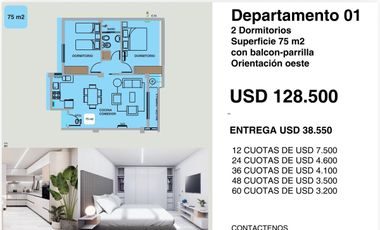 Departamento en venta 2 Dormitorios- Allen